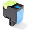 Green2Print Toner ciano 3000 pagine sostituisce Lexmark 70C0H20, 700H2, 70C2HC0, 702HC, 70C2HCE, 702HCE Toner per Lexmark CS310N, CS310DN, CS410N, CS410DN, CS410DTN, CS510DE, CS510DTE