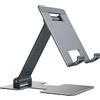 yootech Supporto da Tavolo per Cellulari e Tablet, Universale Porta Cellulare Regolabile per iPhone 16 15 14 12, Per Galaxy/Huawei e tutti i cellulari, Supporto Tablet per tablet da 8.3-11-Grigio