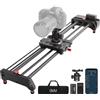 GVM Great Video Maker GVM motorizzato Camera Slider, 31 senza fili in fibra di carbonio Dolly Rail Camera Slider con controllo APP, motorizzato Time Lapse e video Shot Follow Focus Shot e 120 gradi di ripresa panoramica