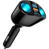 SELURK Sdoppiatore Accendisigari Auto 120W 12V/24V con 2 Prese, PD, QC3.0 e USB 2.4A, Rotazione 360°, Voltmetro LED, Ricarica Rapida Auto - Caricatore Accendisigari Auto USB C, Adattatore Auto 12V/24V