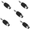 euroharry 5x 3.5mm (1/8 Inch) Male to Mono Cavo Female Adapter Jack Connector