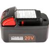 EMBRACESUN Batteria EMBRACESUN 6000mAh ING20A1 Batteria agli ioni di litio 20V ricambio per Batteria gersoll Rand 20V BL2012 BL2012H
