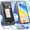 ARSSLY Schermo LCD per Samsung Galaxy A56 5G A566 SM-A566B A566E A566B/DS LCD Display con Cornice Schermo di Ricambio Touch Assemblato con Riparazione Kit (Incell, Senza Impronte Digitali)