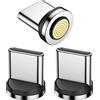 MoKo Punte Magnetiche USB Tipo C a 9 Pin 240W (3Pezzi), Punte Magnetiche per Connettori USB C per iPhone 17 Air 16 15 Pro Max, MacBook/iPad, Non per Connettori a 1Pin/3Pin/4Pin/5Pin/7Pin/16Pin/24Pin