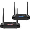 PAKITE Trasmettitore e ricevitore HDMI wireless PAKITE, loop-out HDMI, estensore remoto IR, portata 200 m/657 piedi, da 1 TX a 4 RX, 1080P 60 HZ, streaming video da STB, laptop, PC a TV, proiettore(Nero)