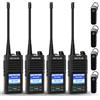 Retevis RB658 Walkie Talkie, Radio Bidirezionale Impostazione APP, Chiamata di Druppo, 1800 mAh, Walkie Talkies con Auricolare Wireless per Vendita al Dettaglio (4 Pezzi, Nero)