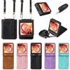 BellaCase Custodia Motorola Razr 50/Razr 60 [Custodia Portafoglio] [Cintura di Spalla] [Slot per Carte] [Caso Pratico] Compatibile con lo Smartphone Motorola Razr 50/Razr 60 (Nero)