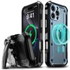 VENA vArmor - Custodia robusta per iPhone 16 Pro Max con clip per cintura [protezione contro le cadute di grado militare] [funziona con MagSafe], custodia protettiva resistente con cavalletto, colore: