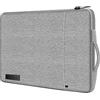 iSOUL Custodia per computer portatile compatibile con tablet iPad da 13,3, compatibile con MacBook Pro e MacBook Air da 13, custodia resistente agli urti con tasca per accessori, grigio