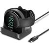 EverAct Supporto di ricarica compatibile con Google Pixel Watch 2, caricatore per orologio con cavo di ricarica per Pixel Watch 2, stazione di ricarica magnetica USB-A/Type-C