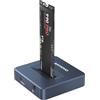 ANYOYO Docking station M.2 NVMe, ANYOYO Docking station NVMe da 10 Gbps per SSD chiave M/B&M, Adattatore SSD M2 NVME USB 3.2 Gen 2 senza attrezzi Custodia SSD USB C hard disk M.2 per 2230 2242 2260 2280