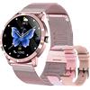 SGDDFIT SGDD Smartwatch, Orologio Fitness Tracker Donna Smart Watch Sonno Cardiofrequenzimetro, Sportivo Activity Tracker Contapassi Cronometro, Smartband Notifiche Messaggi Controller Fotocamera Musicale