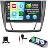 Inefala 4+64G Stereo per BMW 1 Series E81 E82 E87 E88 2008-2012 Android 15 con Wireless CarPlay Android Auto, 9 Pollici Auto Radio con Bluetooth DAB WIFI 59UI GPS FM HiFi SWC AHD Telecamera Posteriore