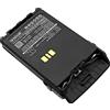 TECHTEK Batteria 1600mAh compatibile con [Motorola] DP3000e, DP3441, DP3441e, DP3661, DP3661E, XiR E8600, XiR E8608, E8608i, E8628i, E8668, P8600 sostituisce PMNN4440, PMNN4440AR, FBA
