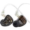 Linsoul KZ AS24 PRO 12BA Controllers, IEM HiFi sintonizzabili, cuffie con cavo staccabile 0,78mm incassato a 2 pin placcato in argento per il musicista audiofilo (Senza microfono)