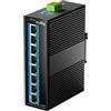 Cudy Switch di Rete Industriale PoE 8 Porte Gigabit, 802.3 at/af PoE, Switch da Rack DIN IP40, Protezione da Inversione di Polarità, Prevenzione Tempeste Broadcast, IG1008P