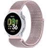 GIOPUEY Nylon Cinturini Compatibile con COROS Pace 4, Traspirante Sport Loop Cinturino in Morbido Nylon Intrecciato, Donne Uomo - Pink