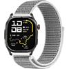 GIOPUEY Nylon Cinturini Compatibile con KOSPET Magic P10, Traspirante Sport Loop Cinturino in Morbido Nylon Intrecciato, Donne Uomo - Grey