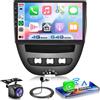VECHTEL 4G+64G Autoradio Android 13 per Toyota Aygo/Peugeot 107/Citroen C1 2004-2014, 10.1 HD Schermo Tactile Stereo Auto co Carplay Android Auto senza Fili GPS Wi-Fi USB Bluetooth 5.0 FM RDS Retrocamera