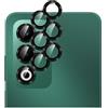 GIOPUEY 2 Pezzi Pellicola Fotocamera Compatibile con Oppo A5/A5 5G/A5m, [Protezione Completa][Doppia Protezione] Metallo + Vetro Temperato, Protezione Fotocamera - Black