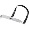 CY Cavo USB 3.2 Type-E IDC 20Pin Frontale Header a USB-C Type-C Femmina Cavo di prolunga 20Gbps con vite per montaggio a pannello