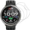 NUCNOK 3 Pezzi Pellicola Protettiva per Amazfit Active 2 (Non Vetro Temperato),HD Trasparente Hydrogel Flessibile Pellicola con Kit D'Installazione,Sensibile al Tatto,Senza Bolle,Antigraffio