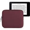 kwmobile Custodia Universale per eReader - Copertina in Neoprene malva con Chiusura a Zip - Misura 17,5 x 14,7 x 1 cm - Astuccio portatablet