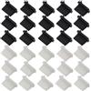 HoAhaMay 30 Pezzi di Copertura Antipolvere USB-A in Silicone, Presa Antipolvere USB-A, Porte USB 2.0/3.0, Adatto per Computer Desktop, Laptop, Caricabatterie, Qualsiasi connettore USB-A (Nero/Bianco)