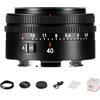 7artisans AutoFocus 40 mm F2.5 Obiettivo Full Frame con supporto modalità automatica/manuale per Sony FX A1, A9, A7M, A7R, A7S, A7C, ZVE Series FX3, A9II, A7M2, A7S2