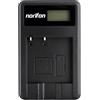 Norifon NP-40 LCD USB Caricatore per Casio Exilim EX-FC100, EX-FC150, EX-Z400, Exilim Zoom EX-Z100, EX-Z1000, EX-Z1050, EX-Z1080, EX-Z1200, EX-Z200, EX-Z300, EX-Z40, EX-Z450 Fotocamera e Altro