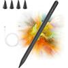 AMZCASE Penna stilo per iPad 2018-2022, compatibile con Apple iPad 9/8/7/6th, iPad Mini 6/5th, iPad Air 4/3th, iPad Pro 11''/12,9'', penna capacitiva con 4 punte di ricambio, Palm Rejection-Black
