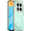 EASSGU [Telaio Elettrolitico Custodia per POCO X7 5G / Redmi Note 14 Pro 5G (6.67 Inches) Cover Protettiva in Morbido Silicone TPU - Verde