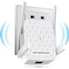 CINAMON Ripetitore WiFi, Ripetitore WiFi Potente per Casa 1200 Mbit/s Dual Band 5 GHz + 2.4 GHz, l'amplificatore WiFi Copre Fino a 200 m², Amplificatore WLAN con connessione Ethernet, Supporto WPS