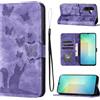 LSPCASA Custodia con Samsung Galaxy A26 5G 6,7 Pollici Premium Pelle PU Flip Protettiva Cover Con Slot Per Schede e Funzione Supporto Custodia Cover Portafoglio con Samsung Galaxy A26-Viola