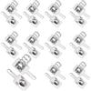 QUARKZMAN 10 Set Piastra di Contatto a Molla per Batteria 8mm x 9mm | Piastra di Conversione Unipolare Positiva Negativa, per Portabatterie e Giocattoli Elettronici, Nichelata