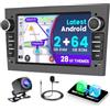 Fuluku [2+64G] Android Autoradio per Opel Astra Antara Vectra Corsa Zafira Meriva Vivaro Combo Wireless Carplay Android Auto, 7 Pollici Schermo Stereo Bluetooth/WiFi/GPS/Telecamera Posteriore/FM/RDS/EQ/SWC
