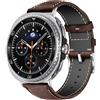 MaEiol Cinturino Pelle per Samsung Galaxy Watch 8 40mm 44mm / Samsung Galaxy Watch 8 Classic 46mm, Cinturino di Ricambio Orologio da Polso per Donna e Uomo