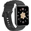 Generico Smartwatch Uomo Donna Nero con Chiamate Bluetooth, Notifiche WhatsApp, 100 Modalità Sportive, Cardiofrequenzimetro SpO2, Sonno, Impermeabile IP68