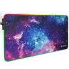 ENHANCE Tappetino per Mouse da Gioco XXL LED - con 7 Colori RGB, 3 Modalità colore, Smart Control, Superficie di Tracciamento Resistente All'acqua - (Galassia) - Pad esteso - 81,28 x 35,56 CM
