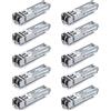 ipolex 10 PCS 1G SFP SX Ricetrasmettitore LC multimodale, modulo Mini-Gbic 1000Base-SX compatibile con Cisco GLC-SX-MMD, Ubiquiti UF-MM-1G, Meraki, Netgear, Mikrotik ecc. (MMF, 850nm, 550m)
