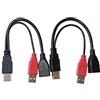 DeLock, cavo Y USB A -> 2x A F/M 0,225 m