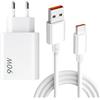 BOULESENM Caricatore 90W con cavo USB-C 1.5m per 14/13, 15 Pro/T, 14T/13T/Lite/Pad 7, POCO X7/X6/M7/F7 Pro/F6/F5/F4, Caricatore rapido USB