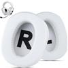 Wzsipod - Cuscinetti di ricambio in tessuto a rete per cuffie Logitech G Pro, G Pro X, G Prox 2, G Pro X SE, con schiuma per isolamento acustico, realizzati in tessuto traspirante (bianco)