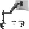 HUANUO Supporto schermo PC per schermo curvo da 13 a 32 pollici, braccio schermo PC regolabile in altezza, rotazione a 360° supporti VESA supporto schermo 75 x 75/100 x 100 mm