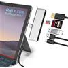 Rytaki Docking Station Hub USB Surface PRO 7 con 4K HDMI, USB-C, 2 Porte USB 3.0 ad Alta velocità Trasporto, con Slot per schede SD (HC) e Lettore di schede TF per Microsoft Surface PRO 7, Aluminium