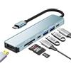 baolongking HUB USB C 7 in 1, adattatore multiporta con PD da 100 W, HDMI 4K, porte dati USB-C e 2 USB-A, scheda SD e TF, hub USB di tipo C per MacBook Air/PRO, iPad PRO, dell XPS,