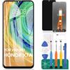 SRJTEK Schermo LCD per Huawei Honor X7A 2023 per Honor X7A Sostituzione dello schermo RKY-LX1, RKY-LX2, RKY-LX3 Touch Digitizer Assembly Kit di riparazione (nero, senza cornice)