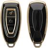 kwmobile Cover Chiave Auto Compatibile con Ford con 3 tasti Keyless Go - Custodia Chiavi Auto Copri Telecomando - Copertina Chiave - Copertura in Silicone TPU