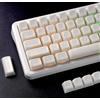 dagaladoo White Jade keycap 140key Double Shot pbt keycaps Traslucido Shine Attraverso keycaps Profilo SA Cremoso Set di keycap personalizzati per 60%/65%/75%/TKL/96%/100% Tastiera Meccanica Layout
