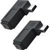 GELRHONR Adattatore Mini Usb ad Angolo Destro, 90 Gradi Mini Usb 5 Pin Maschio a Femmina Adattatore di Estensione Connettore di Trasferimento Dati per Telefono Dash Cam Auto Navigation System-2pcs